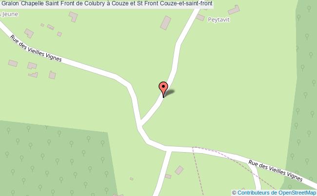plan Chapelle Saint Front De Colubry à Couze Et St Front Couze-et-saint-front Couze-et-saint-front