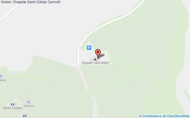 plan Chapelle Saint-gildas Carnoët Carnoët