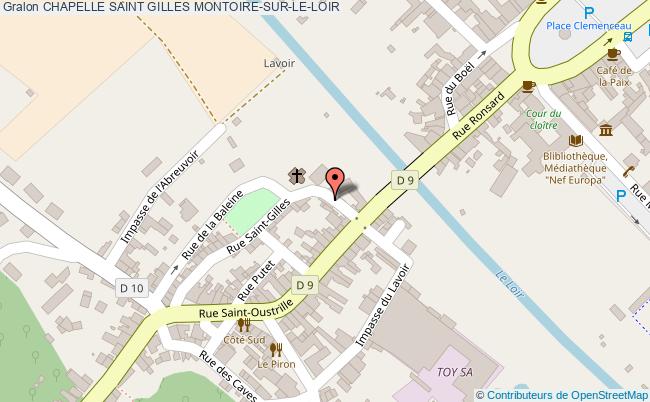plan Chapelle Saint Gilles Montoire-sur-le-loir MONTOIRE-SUR-LE-LOIR