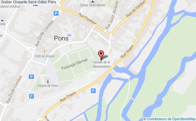 plan Chapelle Saint-gilles Pons Pons