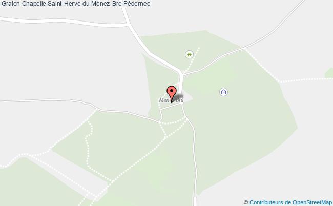 plan Chapelle Saint-hervé Du Ménez-bré Pédernec Pédernec