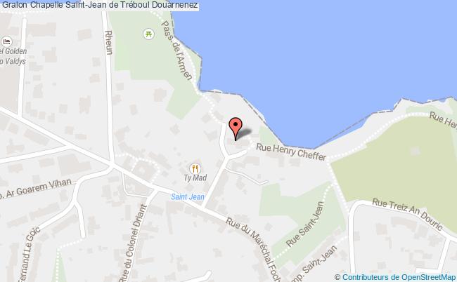 plan Chapelle Saint-jean De Tréboul Douarnenez Douarnenez