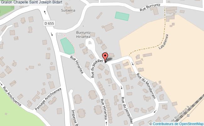 plan Chapelle Saint Joseph Bidart Bidart
