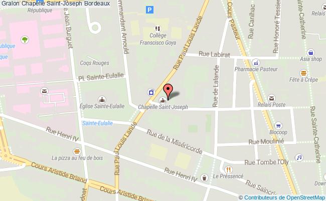 plan Chapelle Saint-joseph Bordeaux Bordeaux