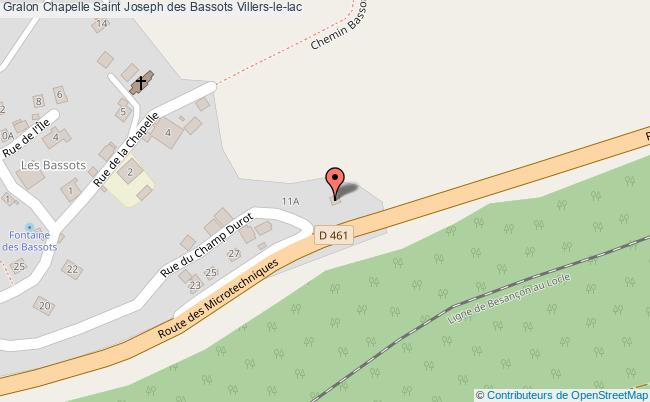 plan Chapelle Saint Joseph Des Bassots Villers-le-lac Villers-le-lac