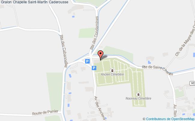 plan Chapelle Saint-martin Caderousse Caderousse