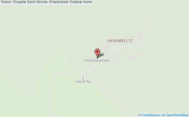 plan Chapelle Saint-nicolas D'harambels Ostabat-asme Ostabat-Asme