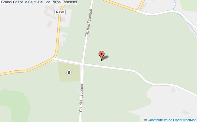 plan Chapelle Saint-paul De Pujos Estadens Estadens