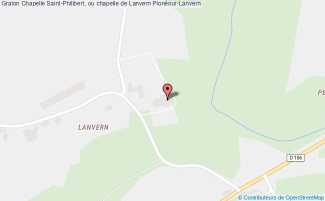 plan Chapelle Saint-philibert, Ou Chapelle De Lanvern Plonéour-lanvern Plonéour-Lanvern