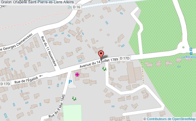 plan Chapelle Saint-pierre-es-liens Alleins Alleins