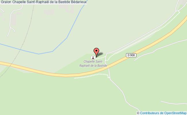 plan Chapelle Saint-raphaël De La Bastide Bédarieux Bédarieux