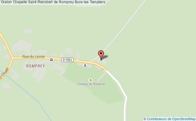 plan Chapelle Saint-renobert De Romprey Bure-les-templiers Bure-les-Templiers
