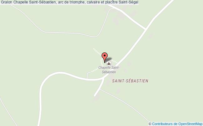 plan Chapelle Saint-sébastien, Arc De Triomphe, Calvaire Et Placître Saint-ségal Saint-Ségal