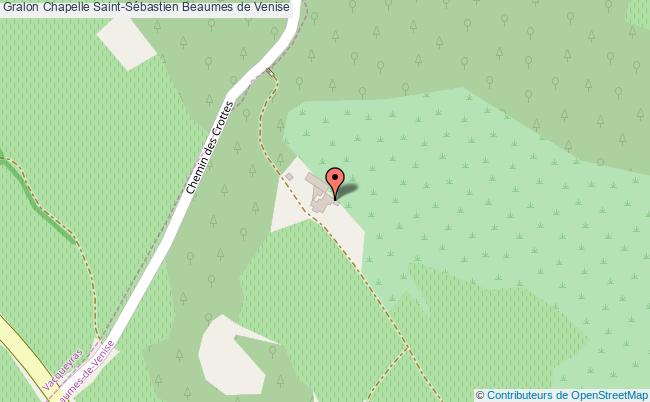 plan Chapelle Saint-sébastien Beaumes De Venise Beaumes de Venise