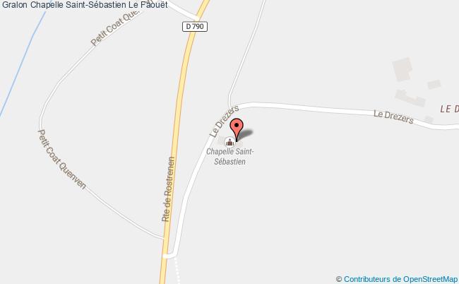 plan Chapelle Saint-sébastien Le Faouët Le Faouët