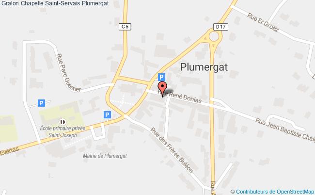 plan Chapelle Saint-servais Plumergat Plumergat