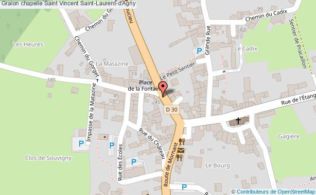 plan Chapelle Saint Vincent Saint-laurent-d'agny Saint-Laurent-d'Agny