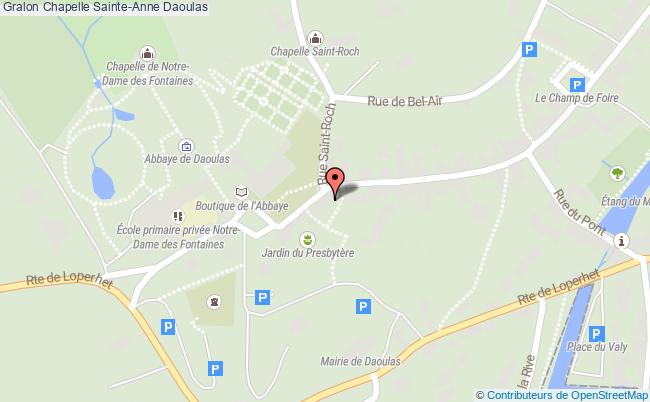 plan Chapelle Sainte-anne Daoulas Daoulas