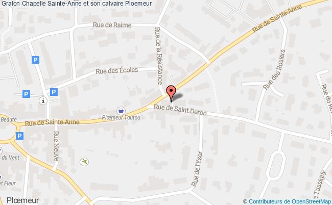 plan Chapelle Sainte-anne Et Son Calvaire Ploemeur Ploemeur
