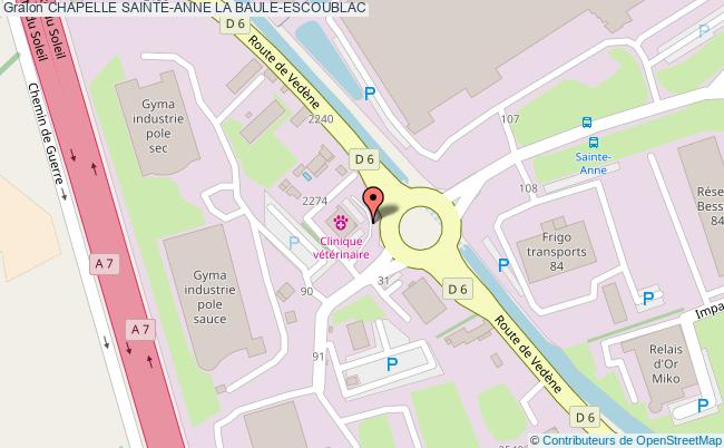 plan Chapelle Sainte-anne La Baule-escoublac LA BAULE-ESCOUBLAC