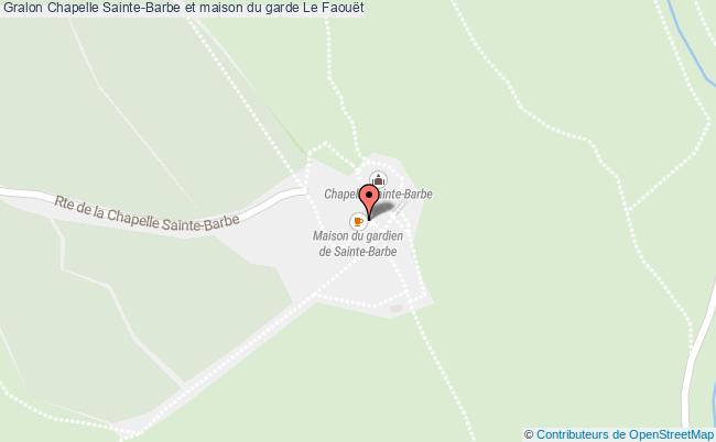 plan Chapelle Sainte-barbe Et Maison Du Garde Le Faouët Le Faouët