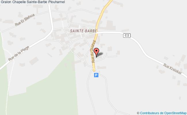 plan Chapelle Sainte-barbe Plouharnel Plouharnel