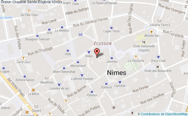 plan Chapelle Sainte-eugénie Nîmes Nîmes