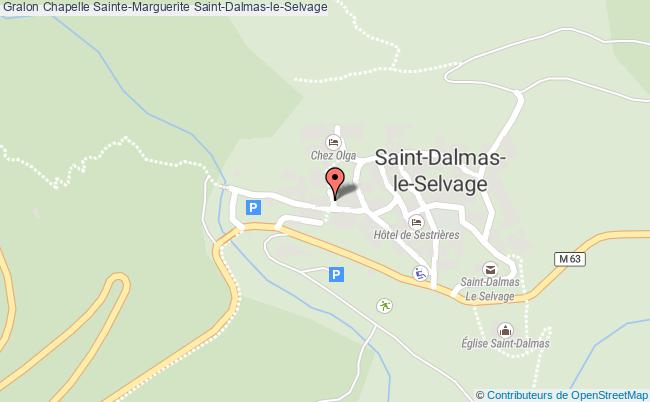 plan Chapelle Sainte-marguerite Saint-dalmas-le-selvage Saint-Dalmas-le-Selvage