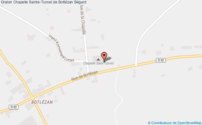 plan Chapelle Sainte-tunvel De Botlézan Bégard Bégard