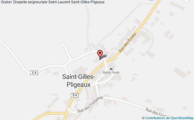 plan Chapelle Seigneuriale Saint-laurent Saint-gilles-pligeaux Saint-Gilles-Pligeaux
