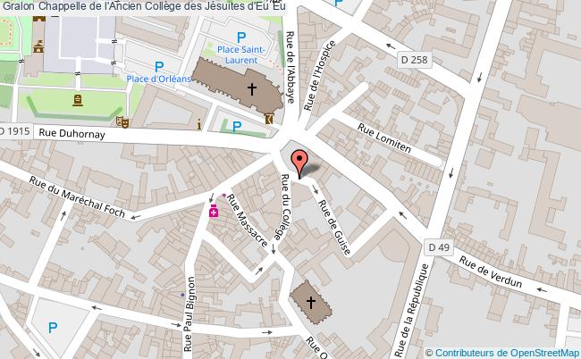 plan Chappelle De L'ancien Collège Des Jésuites D'eu Eu Eu