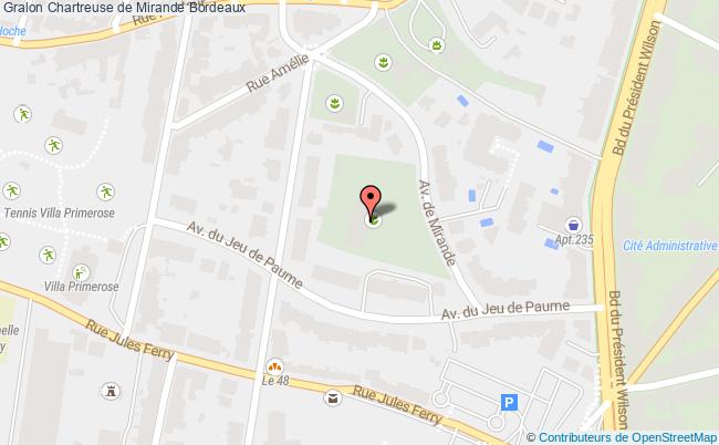plan Chartreuse De Mirande Bordeaux Bordeaux