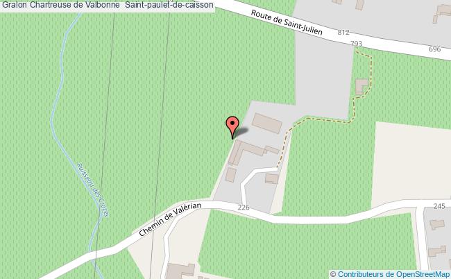 plan Chartreuse De Valbonne  Saint-paulet-de-caisson Saint-paulet-de-caisson