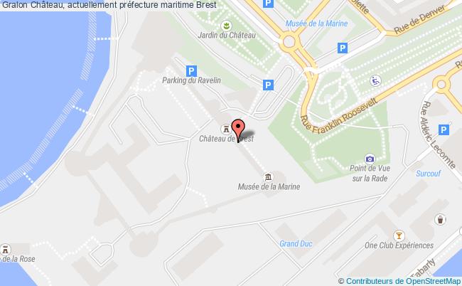 plan Château, Actuellement Préfecture Maritime Brest Brest