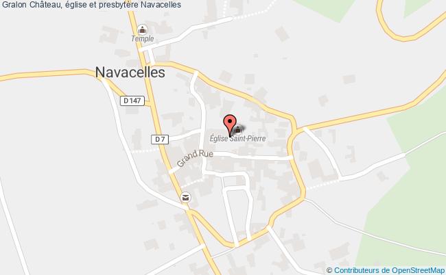 plan Château, église Et Presbytère Navacelles Navacelles