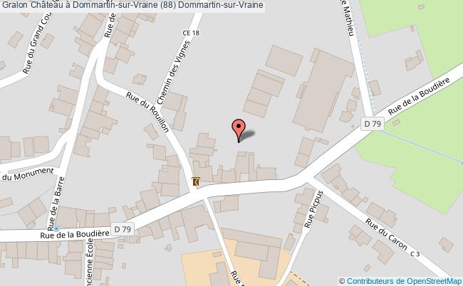 plan Château à Dommartin-sur-vraine (88) Dommartin-sur-vraine Dommartin-sur-Vraine