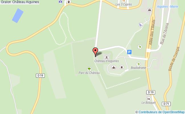 plan Château Aiguines Aiguines