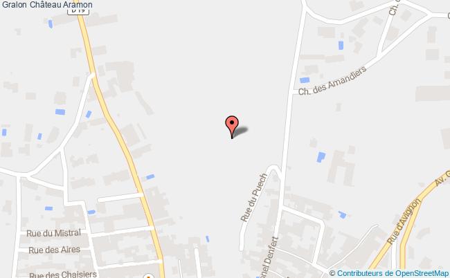 plan Château Aramon Aramon
