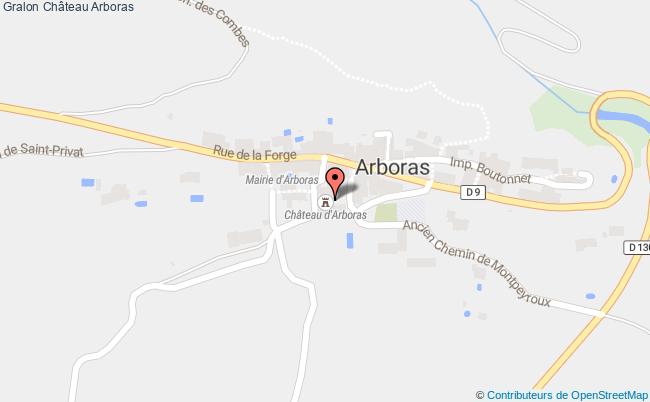 plan Château Arboras Arboras