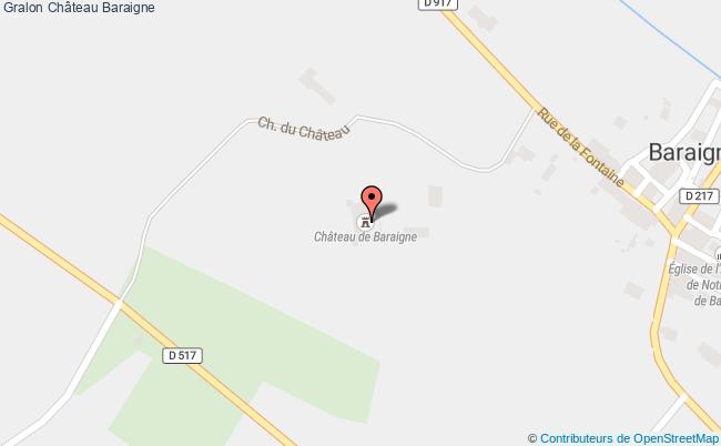 plan Château Baraigne Baraigne