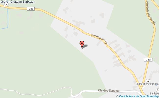 plan Château Barbazan Barbazan