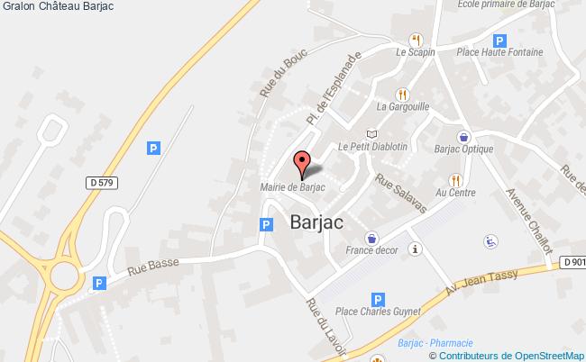 plan Château Barjac Barjac
