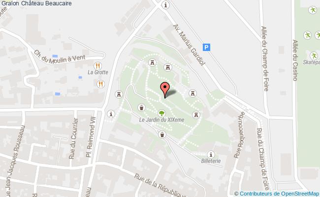 plan Château Beaucaire Beaucaire