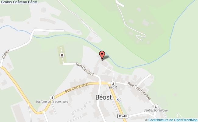 plan Château Béost Béost