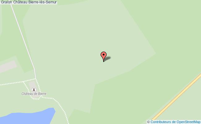 plan Château Bierre-lès-semur Bierre-lès-Semur