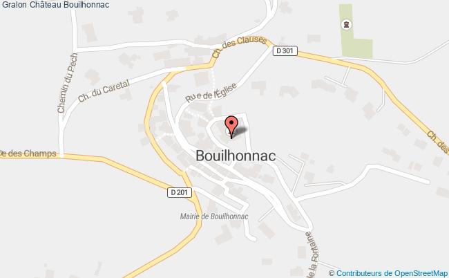 plan Château Bouilhonnac Bouilhonnac
