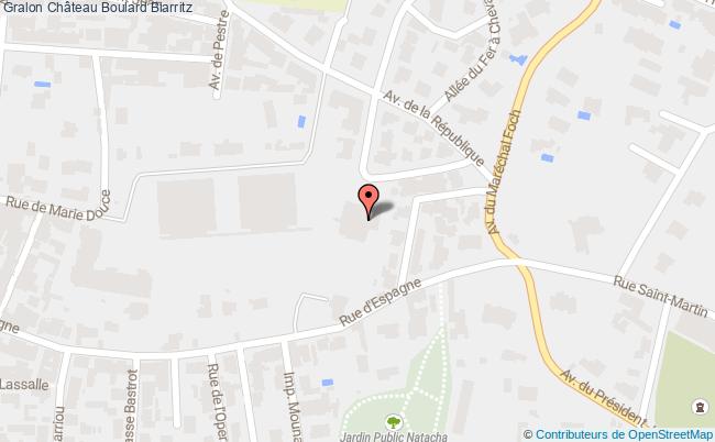 plan Château Boulard Biarritz Biarritz