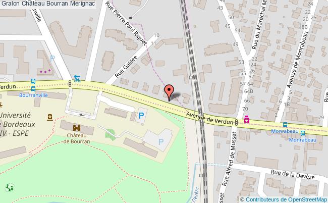 plan Château Bourran Merignac Merignac