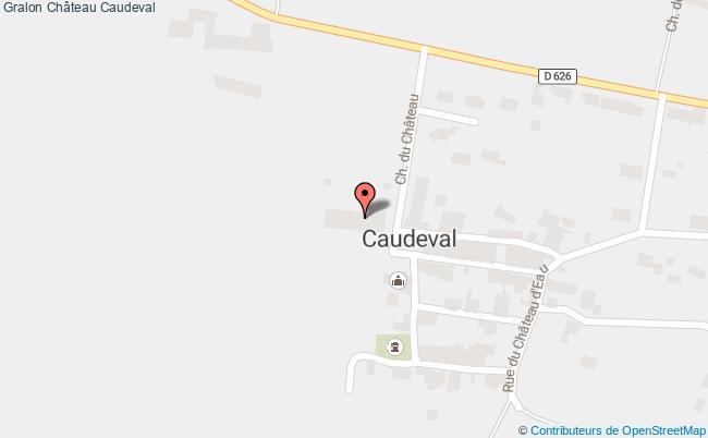 plan Château Caudeval Caudeval