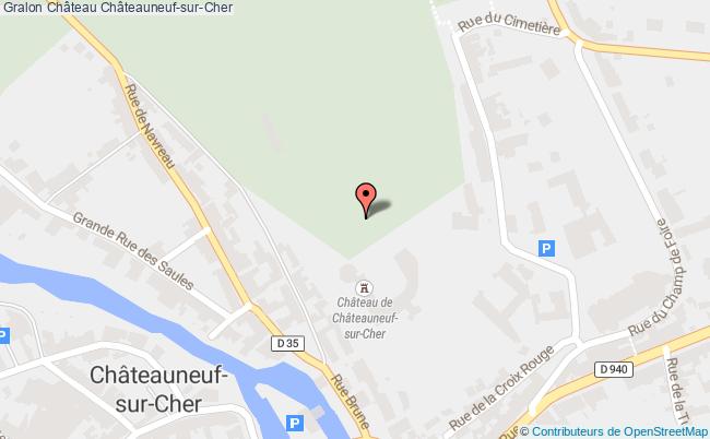 plan Château Châteauneuf-sur-cher Châteauneuf-sur-Cher